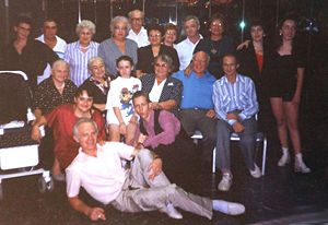 Yechiel's grandchildren reunite in Israel: Herb (Yechiel), Vladimir, Fira, Sonya